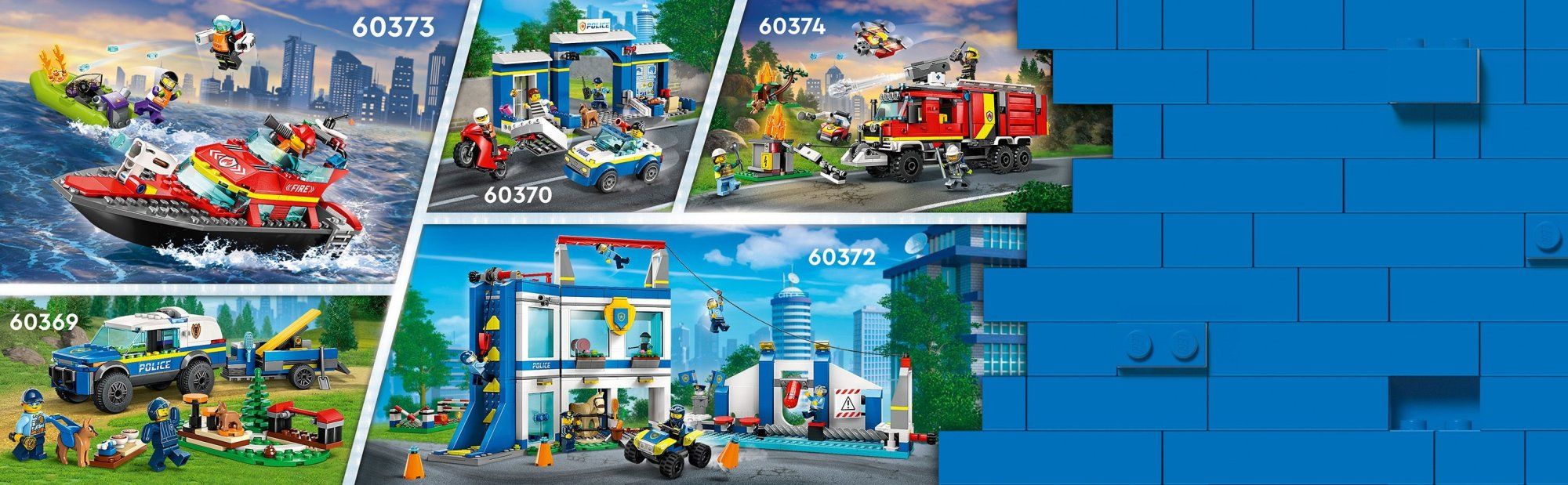 LEGO City 60373 Hasičská záchranná loď a člun