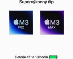 Apple MacBook Pro 14, M3 Pro - 11-core/18GB/512GB/14-core GPU, vesmírně černá (MRX33SL/A)